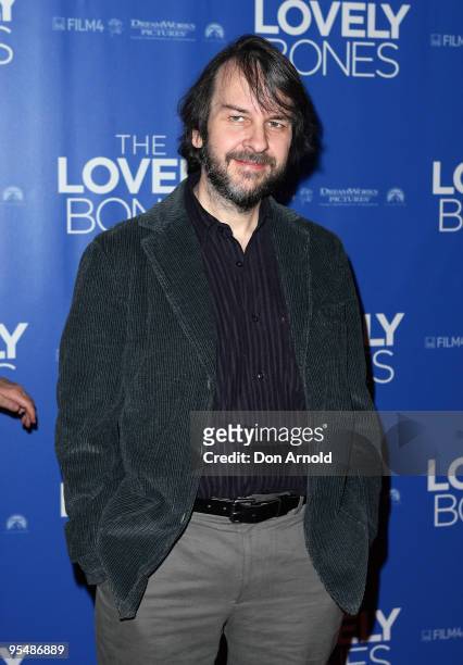 Peter Jackson poses at the Australian Premiere of 'The Lovely Bones' at Greater Union George Street on December 10, 2009 in Sydney, Australia.