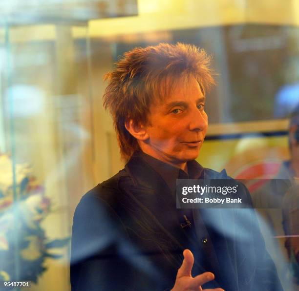 Barry Manilow seen on The Today Show in Manhattan on December 1, 2009 in New York City.