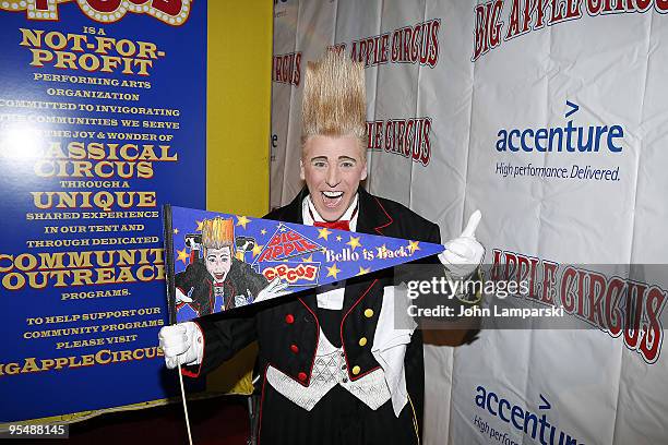 Bello Nock attends the 2009 Big Apple Circus opening night gala benefit at Damrosch Park, Lincoln Center on November 6, 2009 in New York City.