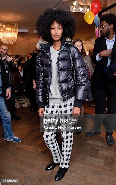 Julia Sarr-Jamois attend the Lanvin Party to celebrate the release of Mika's EP 'Songs Of Sorrow' on November 11, 2009 in London, England.