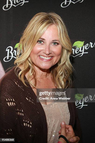 Actress Maureen McCormick attends the Breyers' booth at the Kari Feinsten Primetime Emmy Awards style lounge at Zune LA on September 17, 2009 in Los...