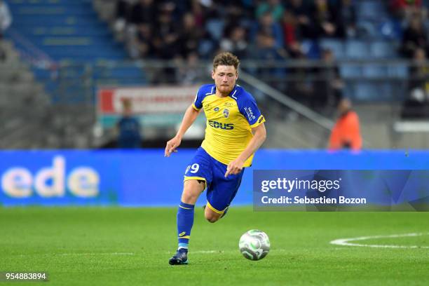 Thomas Robinet of FC Sochaux Montbeliard during the French Ligue 2 match between Sochaux and Clermont at Stade Auguste Bonal on May 4, 2018 in...