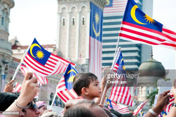 malaysia day celebrations - malaysia culture stock pictures, royalty-free photos & images
