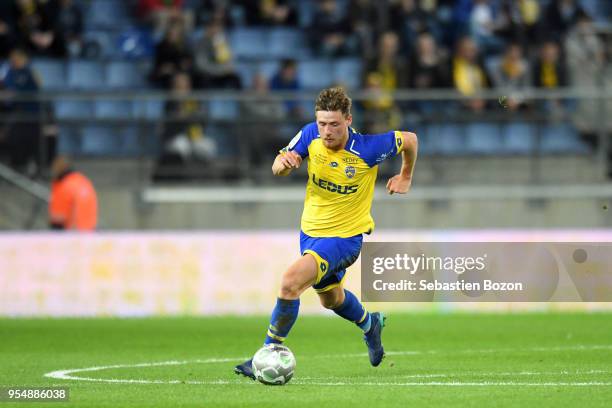 Thomas Robinet of FC Sochaux Montbeliard during the French Ligue 2 match between Sochaux and Clermont at Stade Auguste Bonal on May 4, 2018 in...