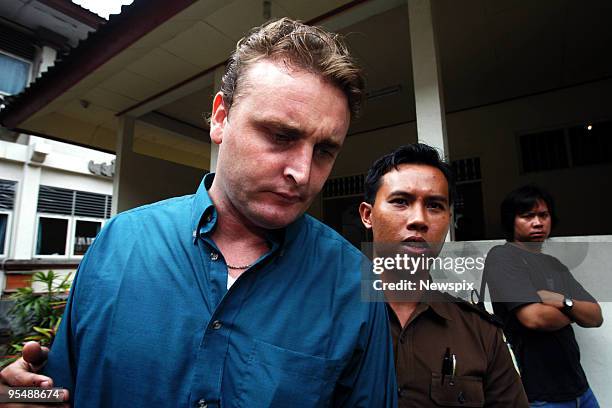Accused Australian drug smuggler Martin Stephens in court for the second time on charges of alleged drug trafficking on October 19, 2005 in Bali,...
