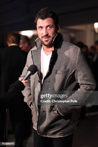 Dancer Maksim Chmerkovskiy attends the Sony CIERGE Holiday Preview at SLS Hotel on November 4, 2009 in Beverly Hills, California.