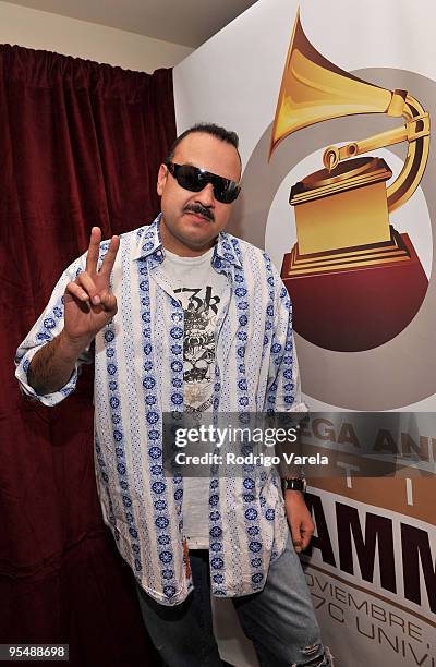 Singer Pepe Aguilar attends the 10th Annual Latin GRAMMY Awards Univision Radio Remotes Day 3 held at the Mandalay Bay Events Center on November 4,...