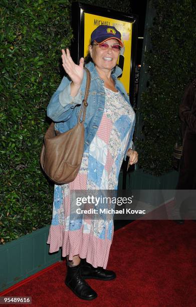 Actress Roseanne Barr arrives at the Los Angeles Premiere of "Capitalism: A Love Story" at the AMPAS Samuel Goldwyn Theater on September 15, 2009 in...