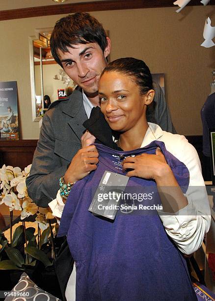 Actors Richard de Klerk and Kandyse McClure attend the Tastemakers Lounge Day 5 held at the Intercontinental Hotel during the 2009 Toronto...