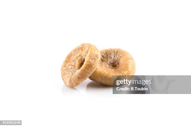 dried figs fruits on white background close up - fig stock pictures, royalty-free photos & images