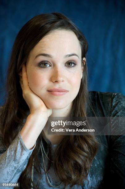 Ellen Page at the "Whip It" press conference at the Andaz Hotel on September 29, 2009 in West Hollywood, California.