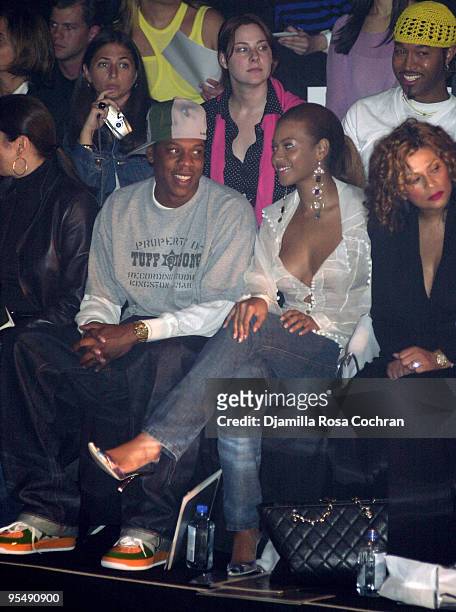 Jay Z, Beyonce Knowles and Tina Knowles