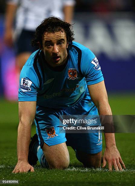 Stephen Hunt of Hull City during the Barclays Premier League match between Bolton Wanderers and Hull City at The Reebok Stadium on December 29, 2009...