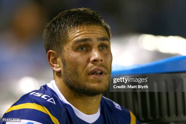 William Smith of the Eels looks on during the round nine NRL match between the Cronulla Sharks and the Parramatta Eels at Southern Cross Group...
