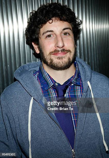 Actor Jason Biggs attends the L.A. Friends Of The Uganda Wildlife Authority Gorilla Awareness Event at Sony Pictures Studios on December 7, 2009 in...