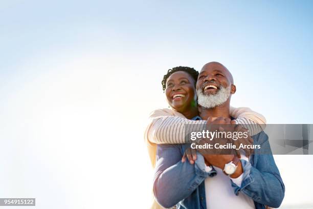 happiness is a comfortable retirement - couple dreaming stock pictures, royalty-free photos & images