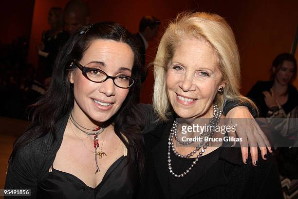 Janeane Garofalo and Daryl Roth pose at the 25th Annual Artios Awards at The Times Center on November 2, 2009 in New York City.