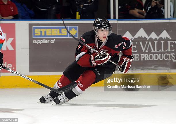 Brendan Gallagher of the Vancouver Giants skates against the Kelowna Rockets at Prospera Place on December 27, 2009 in Kelowna, Canada.