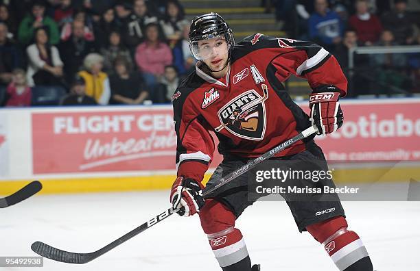 Craig Cunningham of the Vancouver Giants skates against the Kelowna Rockets at Prospera Place on December 27, 2009 in Kelowna, Canada.