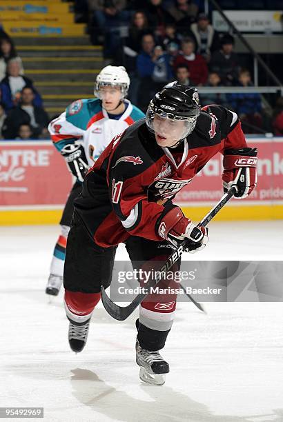 Brendan Gallagher of the Vancouver Giants skates against the Kelowna Rockets at Prospera Place on December 27, 2009 in Kelowna, Canada.