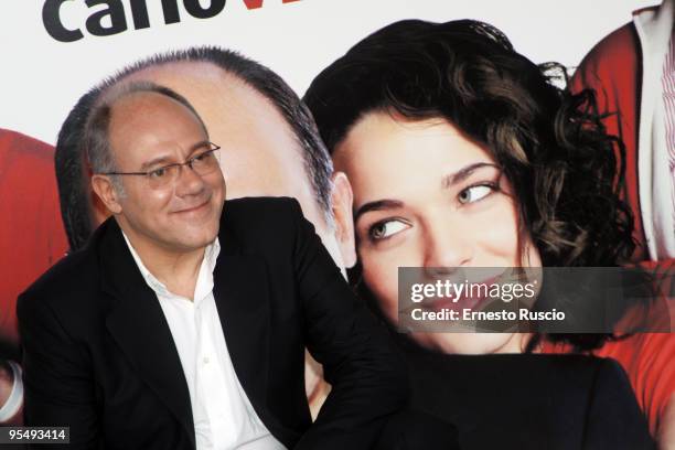 Director Carlo Verdone attends the 'Io E Lara' photocall at Warner Moderno on December 30, 2009 in Rome, Italy.