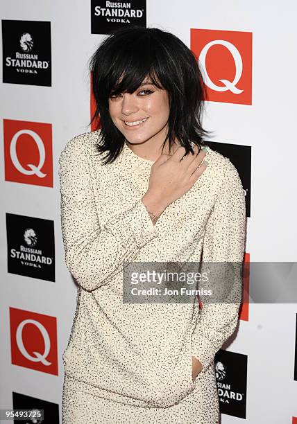 Lily Allen attends the Q Awards at The Grosvenor House Hotel on October 26, 2009 in London, England.