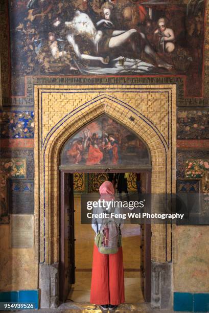 vank cathedral, isfahan, iran - armenian genocide stock pictures, royalty-free photos & images