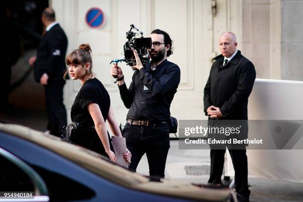 Mathilde Warnier attends the Chanel Cruise 2018/2019 Collection : Photocall, at Le Grand Palais on May 3, 2018 in Paris, France.