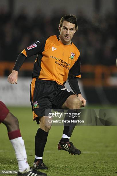 Mark Hughes of Barnet during the Coca Cola League Two Match between Barnet and Northampton Town held at the Underhill Stadium on December 28, 2009 in...
