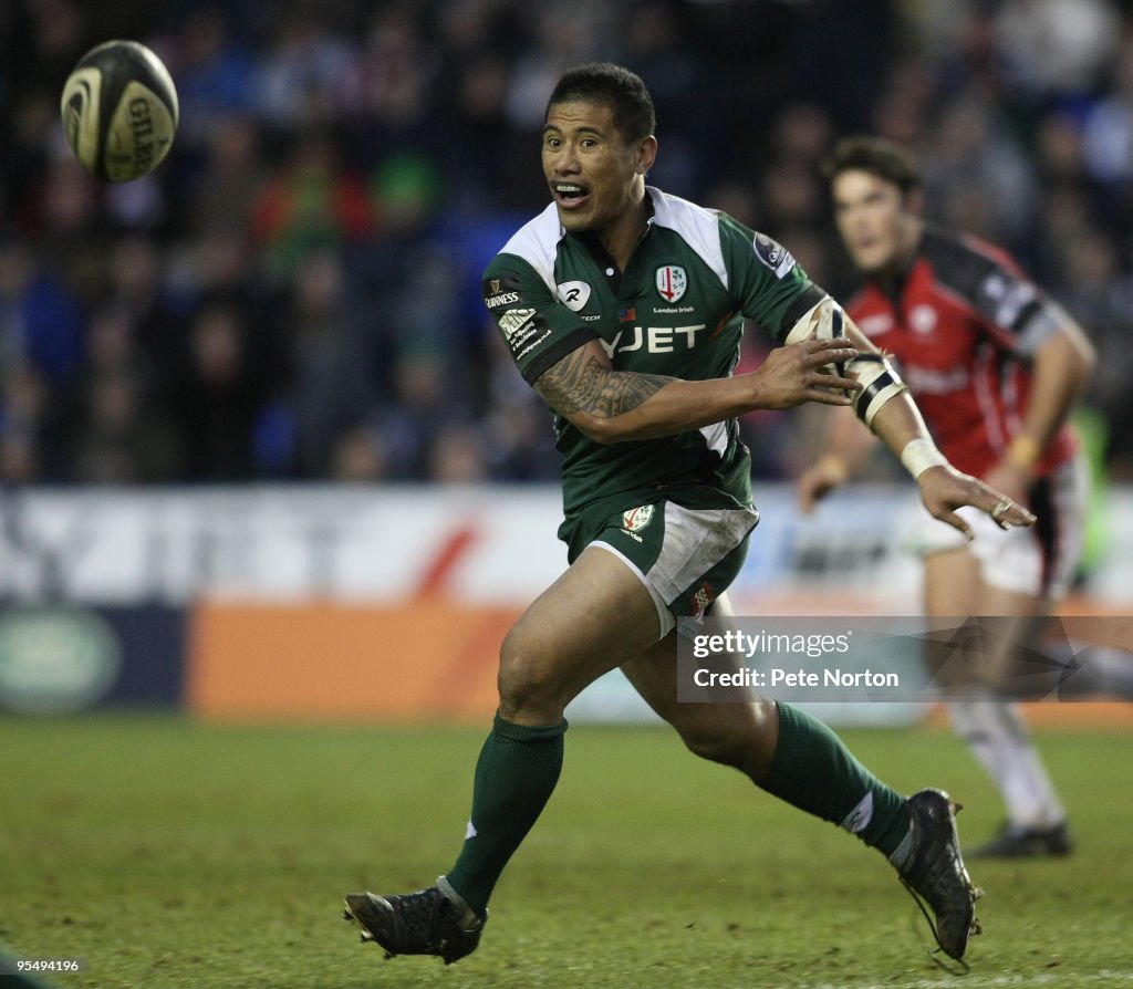 Guinness Premiership: London Irish v Saracens