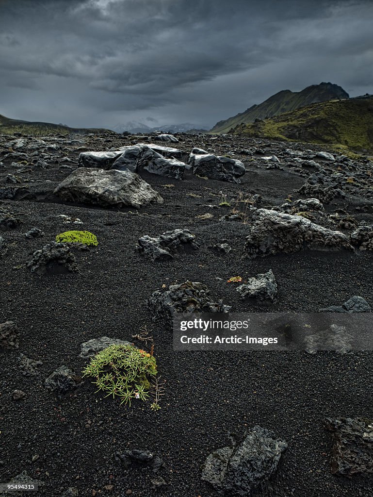 Raining in Central Highlands, Iceland
