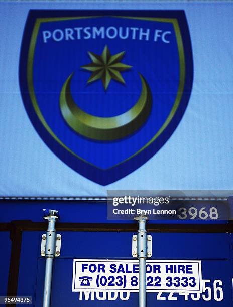 General views of Fratton Park prior to the Barclays Premier League match between Portsmouth and Arsenal at Fratton Park on December 30, 2009 in...