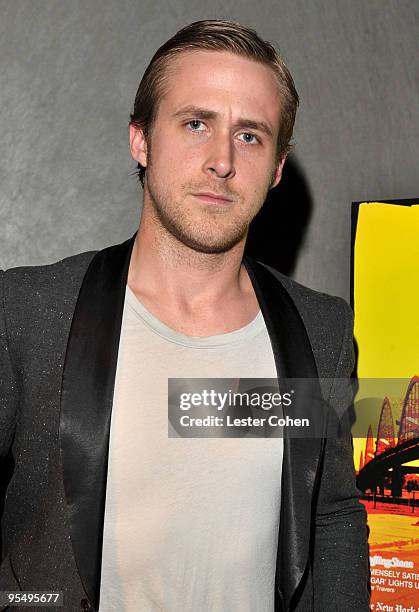 Actor Ryan Gosling arrives at the Los Angeles premiere of "Sugar" held at the Silver Screen Theater at the Pacific Design Center on March 18, 2009 in...