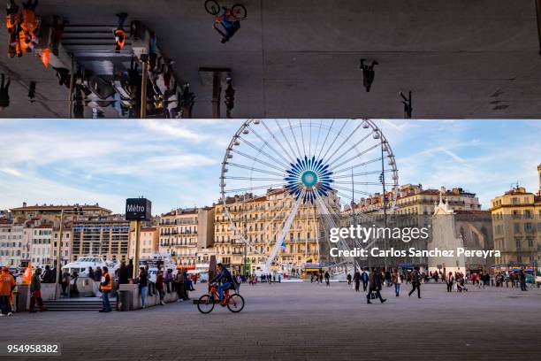 famous architecture in france - marseille people stock pictures, royalty-free photos & images