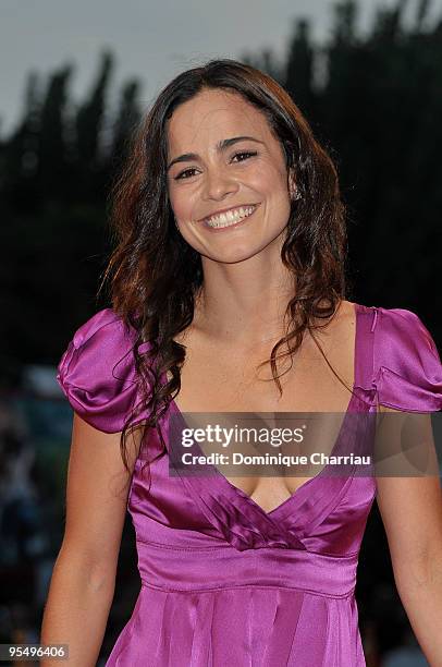 Actress Alice Braga attends the "The Wrestler" premiere at the Sala Grande during the 65th Venice Film Festival on September 5, 2008 in Venice, Italy.