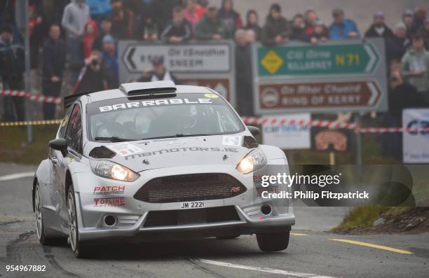 Killarney , Ireland - 5 May 2018; Robert Barrable and Damien Connolly in a during Day One of the 2018 Cartell.ie Rally of the Lakes, at Special Stage...