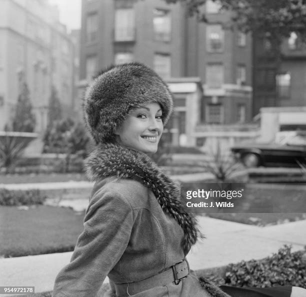 English actress Jane Seymour at a press reception in London, after signing to star in the James Bond film 'Live and Let Die', 11th October 1972.