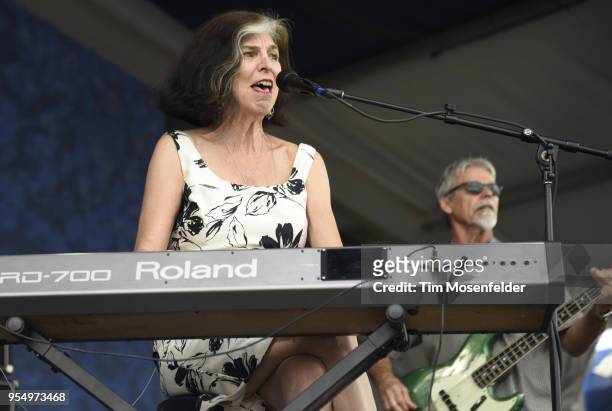 Marcia Ball performs during the 2018 New Orleans Jazz & Heritage Festival at Fair Grounds Race Course on May 4, 2018 in New Orleans, Louisiana.