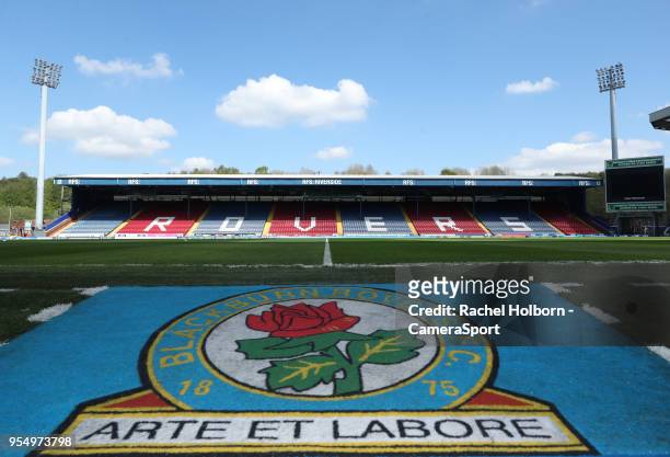 Blackburn Rovers ground view during the Sky Bet League One match between Blackburn Rovers and Oxford United at Ewood Park on May 5, 2018 in...