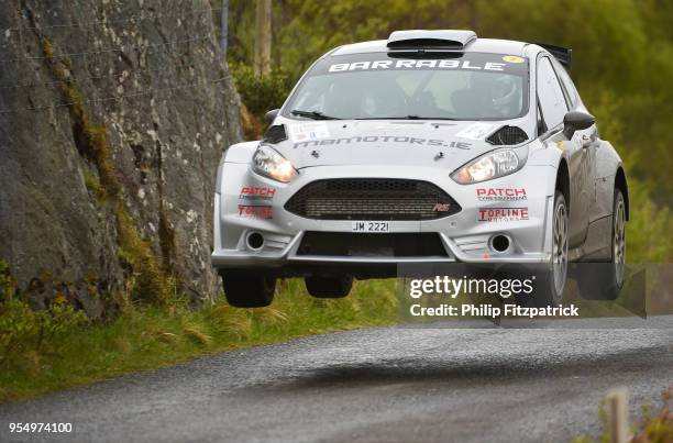 Killarney , Ireland - 5 May 2018; Robert Barrable and Damien Connolly in a during Day One of the 2018 Cartell.ie Rally of the Lakes, at Special Stage...