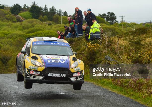 Killarney , Ireland - 5 May 2018; Josh Moffett and Andy Hayes in a during Day One of the 2018 Cartell.ie Rally of the Lakes, at Special Stage 4...