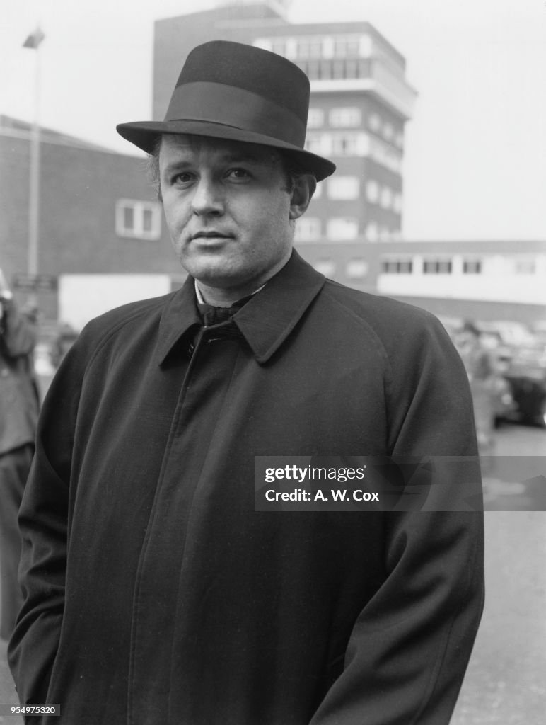 Rod Sternig American actor Rod Steiger arrives at London Airport for a holiday in ...