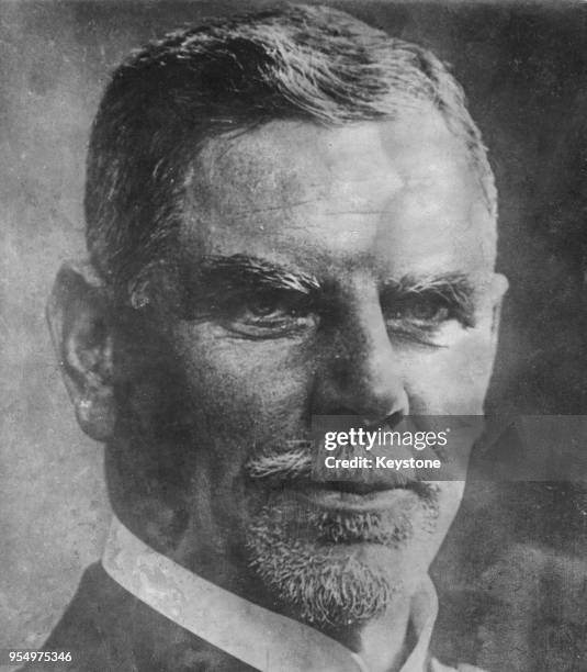 Vice Admiral Maximilian von Spee of the German Imperial Navy, circa 1914. The heavy cruiser 'Admiral Graf Spee' was named after him.