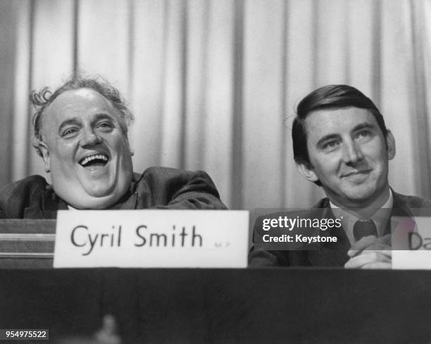 Liberal politicians Cyril Smith and David Steel at the Liberal Party Conference, 20th September 1973.