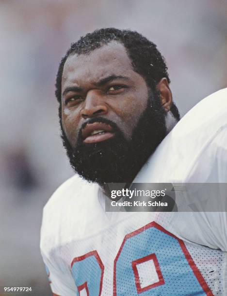 Doug Smith, Nose Tackle for the Houston Oilers during the American Football Conference West game against the San Diego Chargers on 13 October 1985 at...