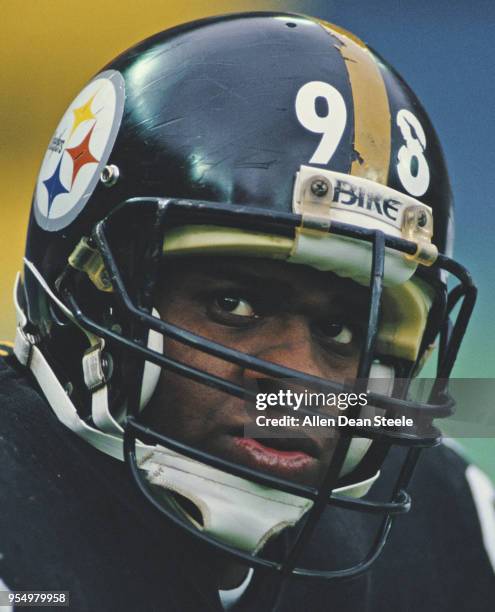 Gerald Williams, Defensive Tackle for the Pittsburgh Steelers during the American Football Conference Central game against the Cincinnati Bengals on...