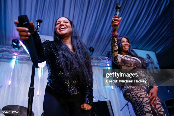 Sandra Pepa Denton and Cheryl Salt James of Salt-N-Pepa appears at the Barnstable Brown Gala on May 4, 2018 in Louisville, Kentucky.