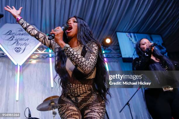 Sandra Pepa Denton of Salt-N-Pepa appears at the Barnstable Brown Gala on May 4, 2018 in Louisville, Kentucky.