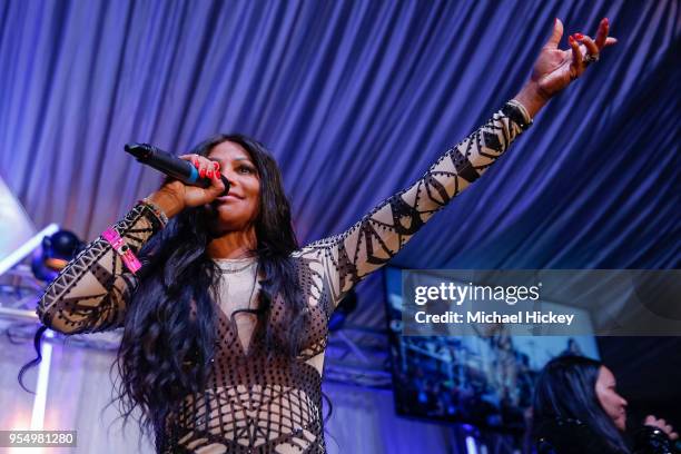 Sandra Pepa Denton of Salt-N-Pepa appears at the Barnstable Brown Gala on May 4, 2018 in Louisville, Kentucky.