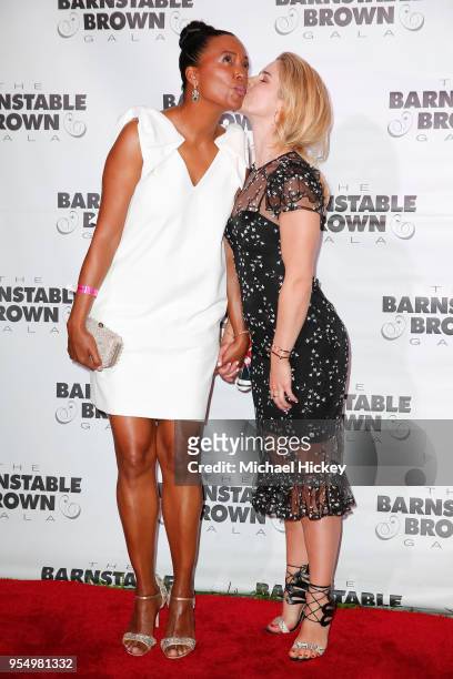 Aisha Tyler and Emily Best Rickards appear at the Barnstable Brown Gala on May 4, 2018 in Louisville, Kentucky.